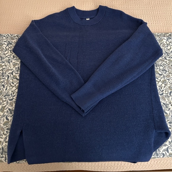 lululemon athletica Other - Lululemon Merino Wool Deep Blue Sweater